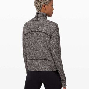 Lululemon Ready to Rulu Pullover Heathered Black Size 6